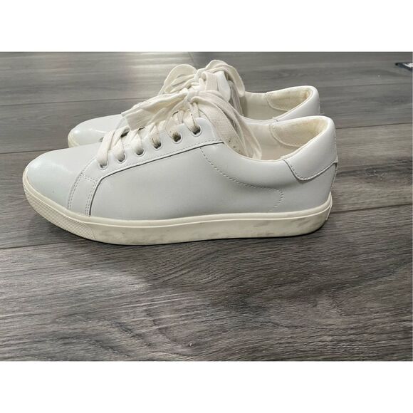 Sam Edelman Shoes - Sam Edelman ETHYL White Leather Lace-Up Sneakers Women's Size 9 Fashion Comfort
